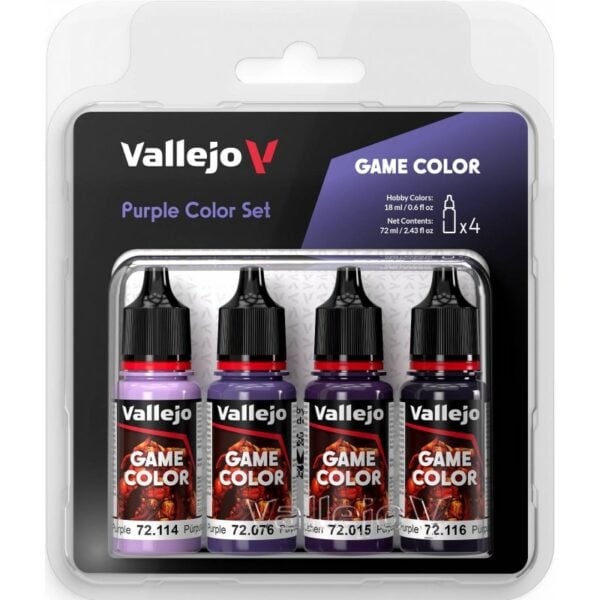 Vallejo Game Color Purple Color Set of 4 VAL 72382