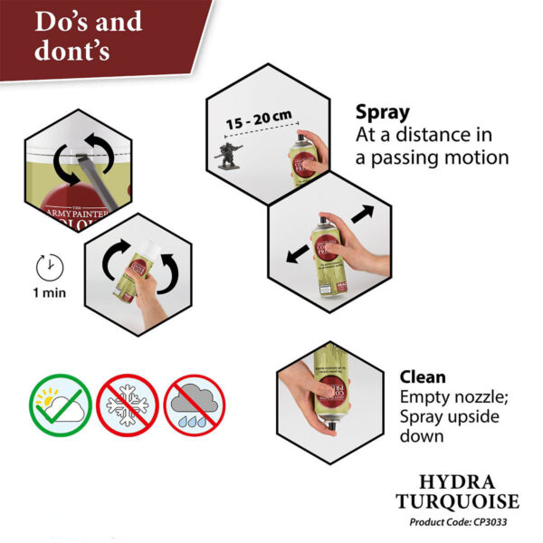 The Army Painter Spray Colour Primer Hydra Turquoise CP3033