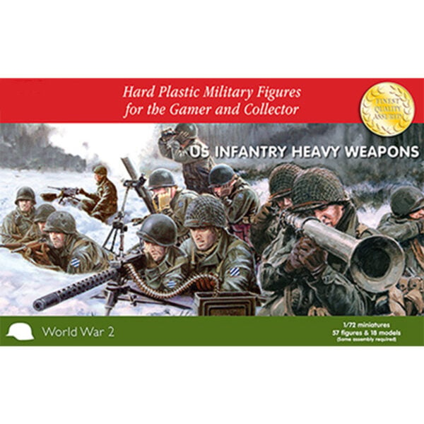 Plastic Soldier Company US Infantry Heavy Weapons 1944-45 Bagged 1/72 Scale PSC WW2020007