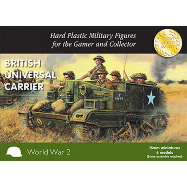 Plastic Soldier Company British and Commonwealth Universal Carriers Set of 9 Models 15MM PSC WW2V15032