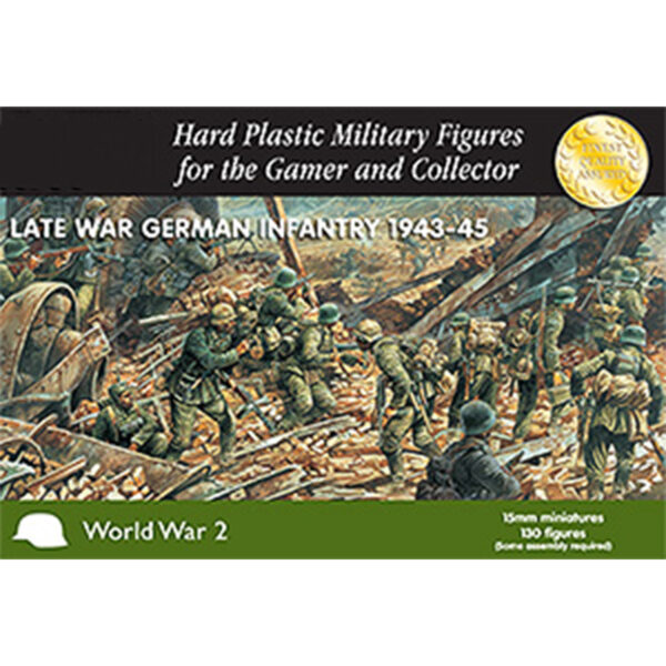 Plastic Soldier Company Late War German Infantry 1943-1945 Set of 130 Pieces 15MM PSC WW2015002