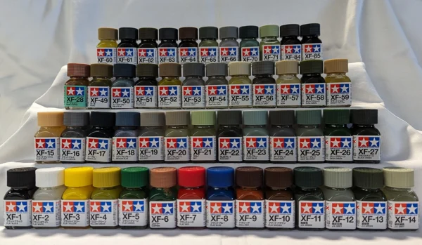 Full Set of Tamiya 50 XF Enamel Paints