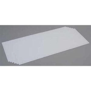 Evergreen 8in x 21in Long White Sheet .015in Pack of 6 EVE 9102