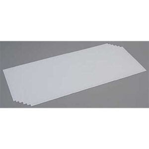 Evergreen 8in x 21in Long White Sheet .020in Pack of 6 EVE 9103