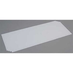 Evergreen 8in x 21in Long White Sheet .030in Pack of 4 EVE 9104