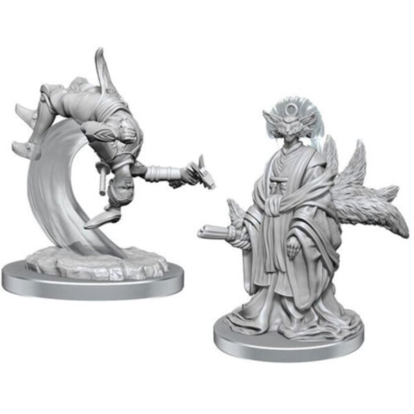 Wizkids Magic The Gathering Unpainted Miniatures Wave 5 Kotose and Light-Paws 90505