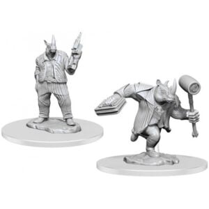 Wizkids Magic The Gathering Unpainted Miniatures Wave 6 Freelance Muscle and Rhox Pummeler 90564