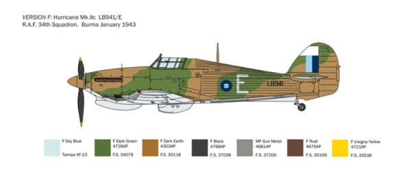 Italeri Hurricane Mk.IIC 1/48 Scale 2828