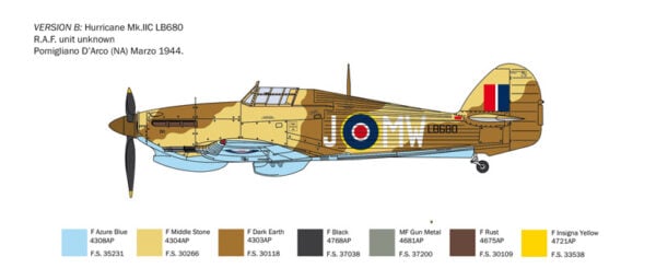 Italeri Hurricane Mk.IIC 1/48 Scale 2828