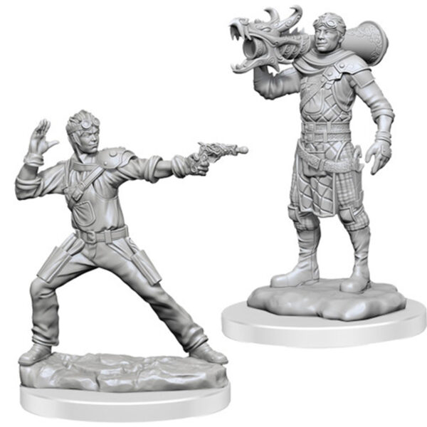 Wizkids D&D Nolzurs Marvelous Unpainted Miniatures Wave 19 Human Artificer and Apprentice 90583