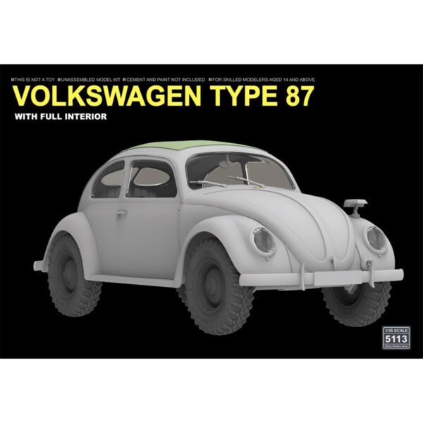 RyeField Model Volkswagen Type 87 with Full Interior 1/35 Scale RM-5113