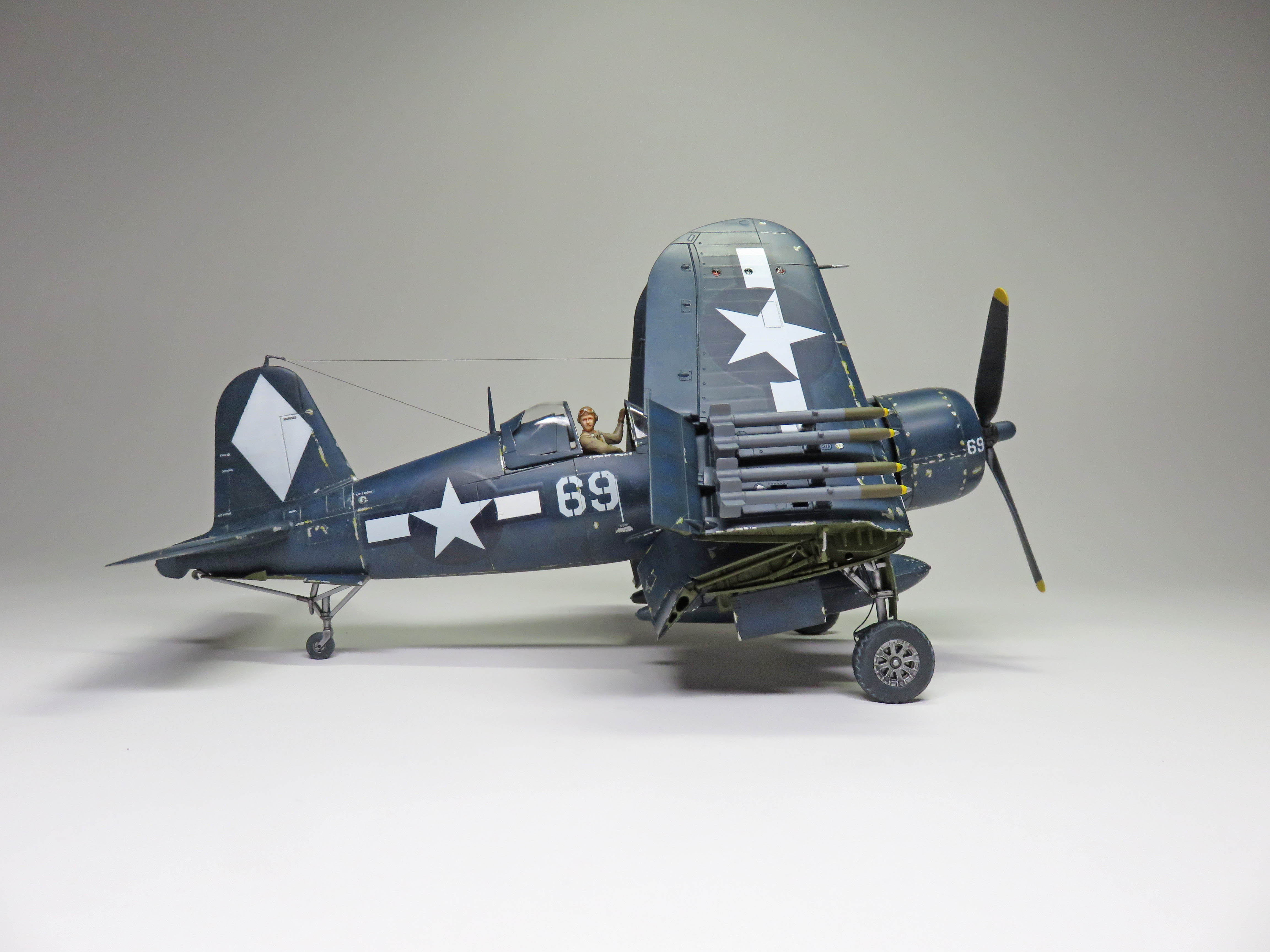 Tamiya Corsair Finished Side View