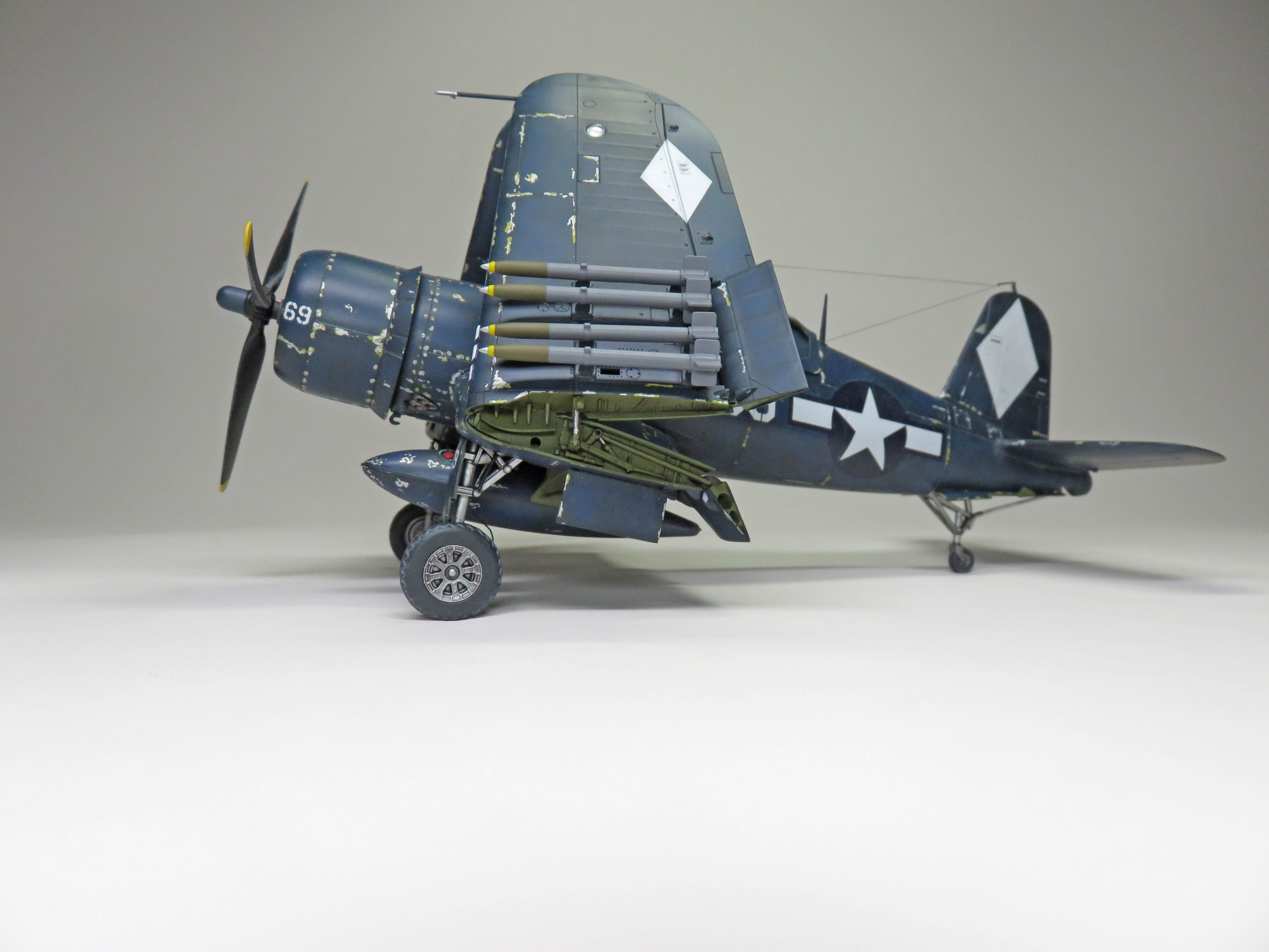 Tamiya Corsair Finished Side View