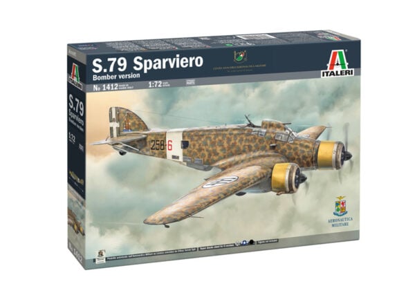 Italeri S.79 Sparviero Bomber Version Savoia-Marchetti SM.79 1/72 Scale 1412