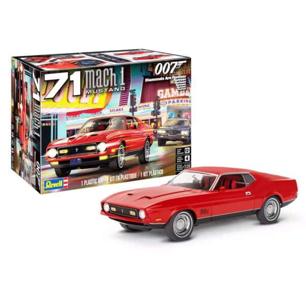 Revell 1971 Ford Mustang Mach 1 James Bond Diamonds Are Forever 1/24 Scale RMX 85-4555 14555