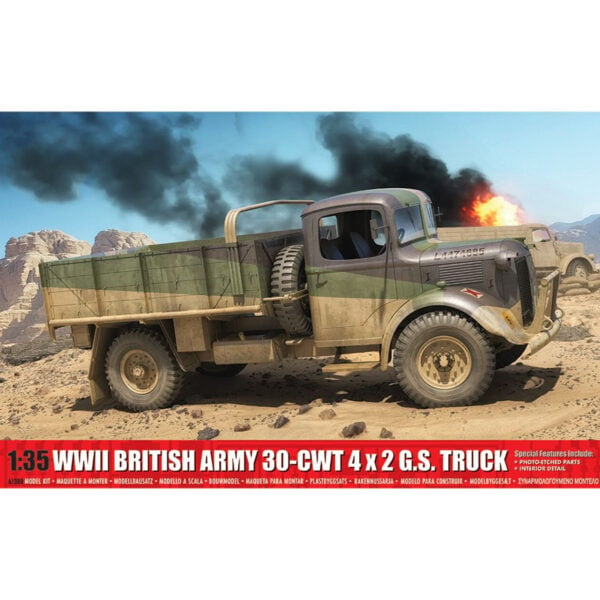 Airfix WWII British Army 30-CWT 4x2 GS Truck 1/35 Scale A1380