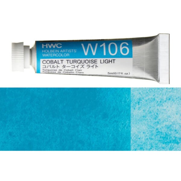 Holbein Artist Watercolour Cobalt Turquoise Light 5ml W106D