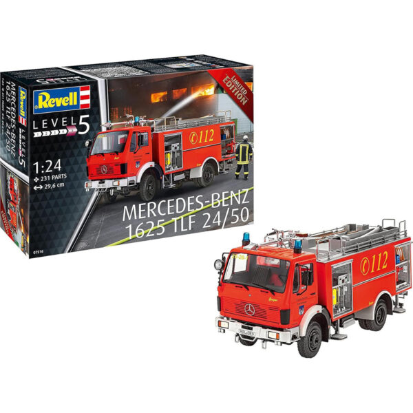 Revell Mercedes-Benz 1625 TLF 24/50 Fire Truck 1/24 Scale 07516