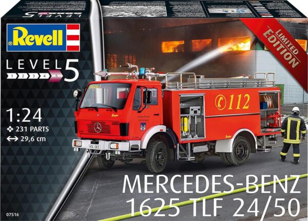 Revell Mercedes-Benz 1625 TLF 24/50 Fire Truck 1/24 Scale 07516