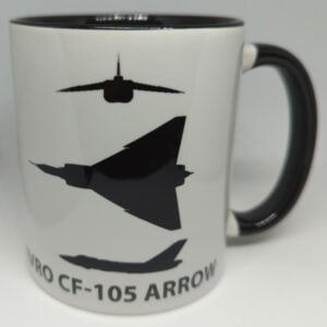 Avro CF-105 Arrow Coffee Mug with Specs SUP-MUGAVRCF105S