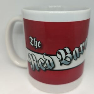 Red Baron Coffee Mug White SUP-MUGREDBARW