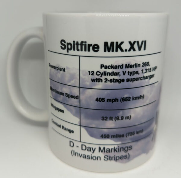 Spitfire Coffee Mug White with Specs 11oz SUP-MUGSPIT1