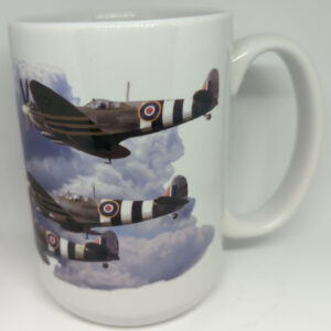 Spitfire Coffee Mug White with Specs 15oz SUP-MUGSPIT2