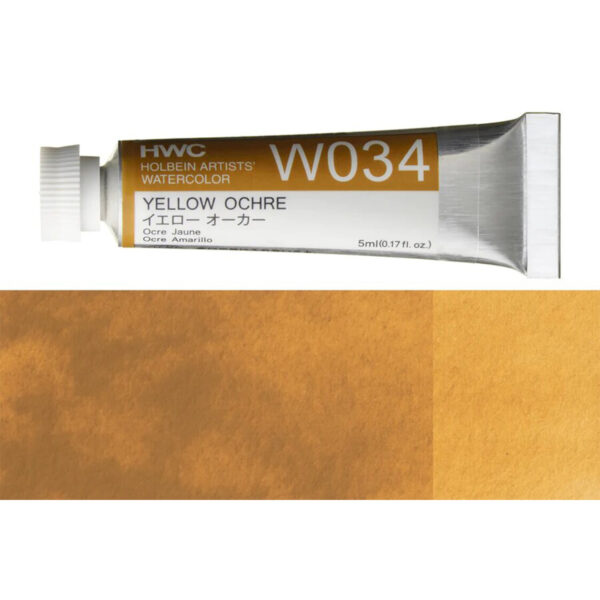 Holbein Artist Watercolour Yellow Ochre 5ml W034A