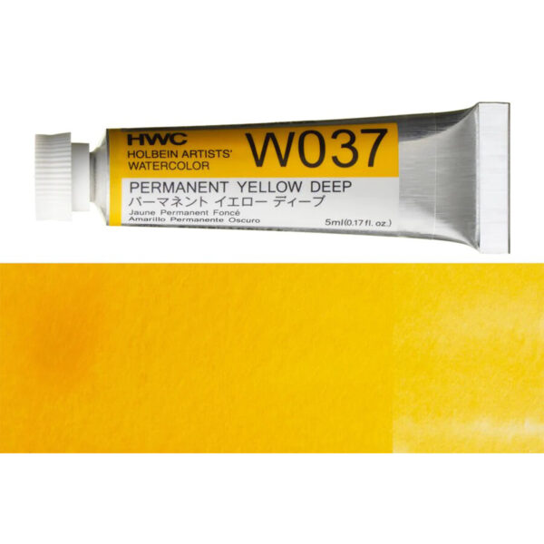 Holbein Artist Watercolour Permanent Yellow Deep 5ml W037A