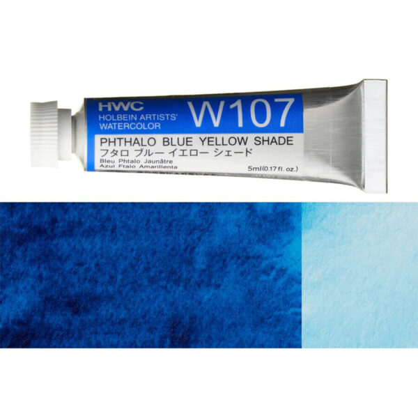 Holbein Artist Watercolour Phthalo Blue Yellow Shade 5ml W107A