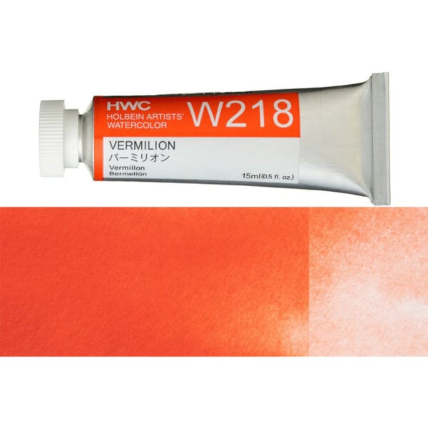 Holbein Artist Watercolour Vermilion 15ml W218F