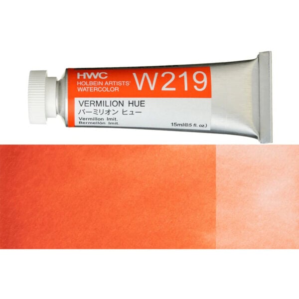 Holbein Artist Watercolour Vermilion Hue 15ml W219A