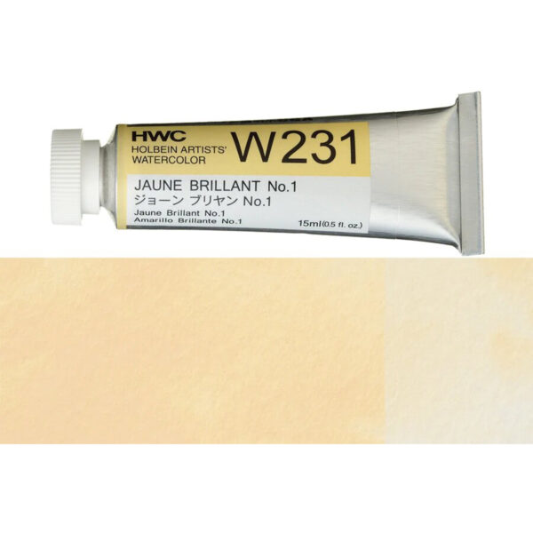 Holbein Artist Watercolour Jaune Brilliant #1 15ml W231A