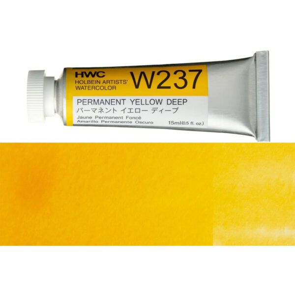 Holbein Artist Watercolour Permanent Yellow Deep 15ml W237A