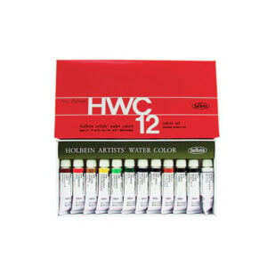 W401 Holbein Artist Watercolour Paint Set of 12 - 5ml W401