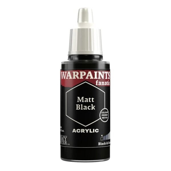 The Army Painter Warpaints Fanatic Matt Black WP3001