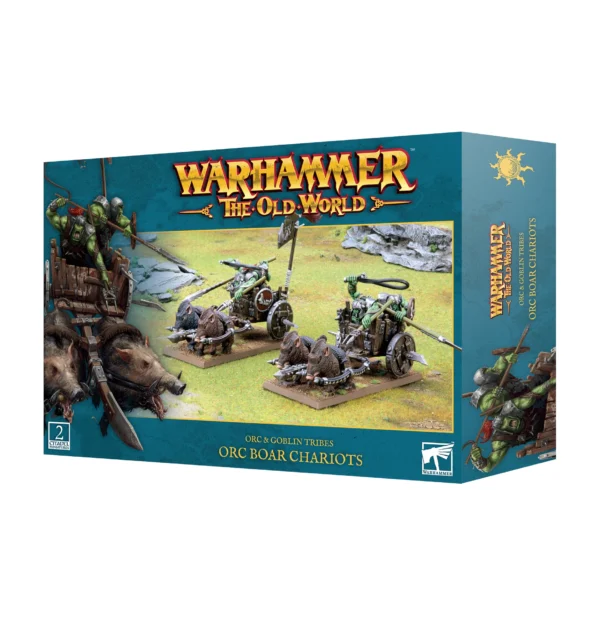 Warhammer The Old World Orc and Goblin Tribes Orc Boar Chariots 09-07