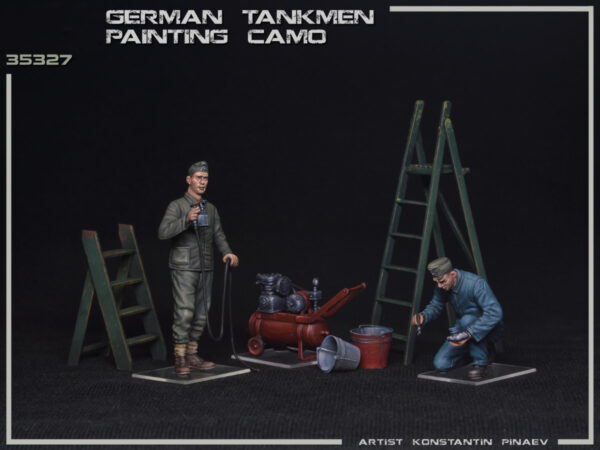 Miniart German Tankmen Painting Camo 1/35 Scale 35327