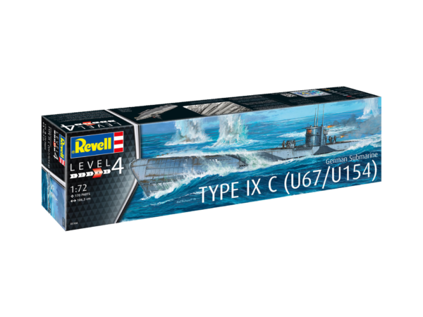 Revell Deutsches U-Boot German Submarine Type IX C Platinum Edition 1/72 Scale 05180