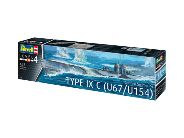 Revell Deutsches U-Boot German Submarine Type IX C Platinum Edition 1/72 Scale 05180