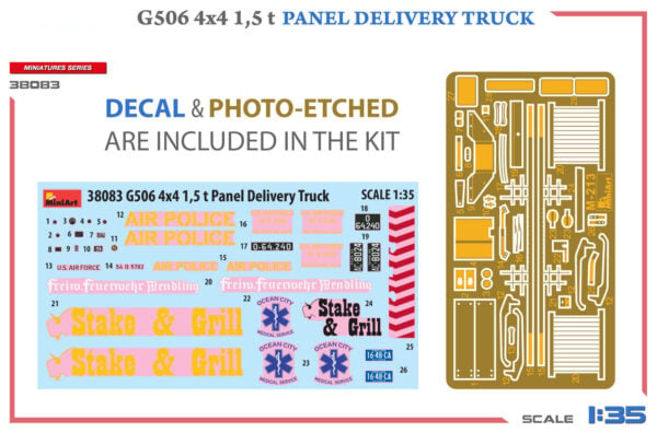 Miniart G506 4x4 15t Panel Delivery Truck 1/35 Scale 38083