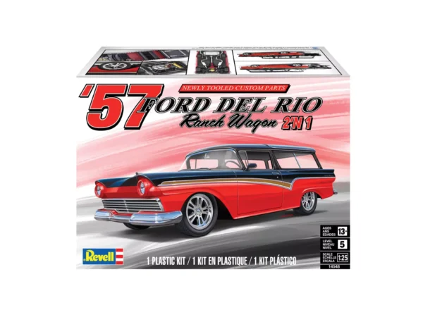 Revell 1957 Ford Del Rio Ranch Wagon 2n1 1/25 Scale RMX 85-4548 14548