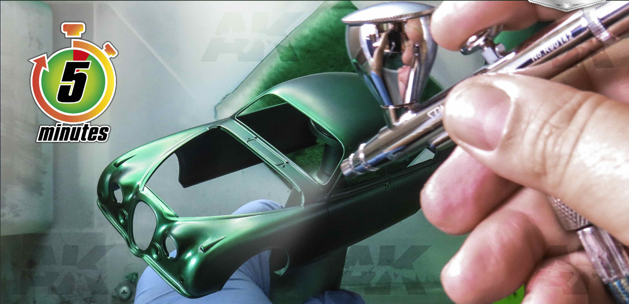 Five Minute Out-Gas is required between each coat of Ultra Gloss Varnish and 2K Clear Coats
