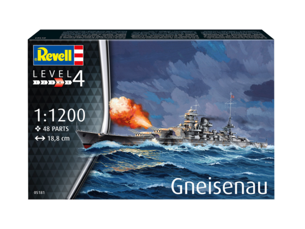 Revell Gneisenau German Battleship 1/1200 Scale 05181