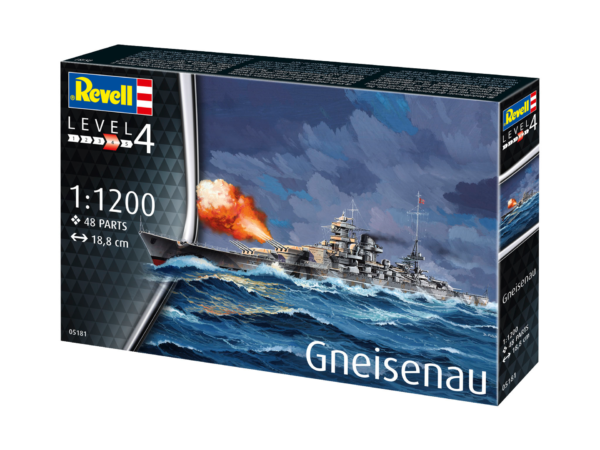 Revell Gneisenau German Battleship 1/1200 Scale 05181