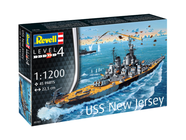 Revell USS New Jersey Battleship 1/1200 Scale 05183