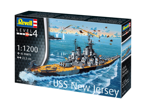 Revell USS New Jersey Battleship 1/1200 Scale 05183