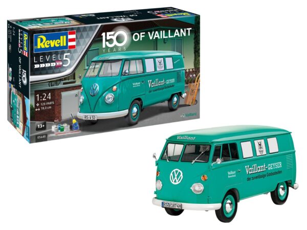 Revell VW T1 Bus 150 Years of Vaillant 1/24 Scale 05648 Gift Set