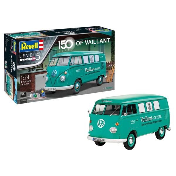 Revell VW T1 Bus 150 Years of Vaillant 1/24 Scale 05648 Gift Set