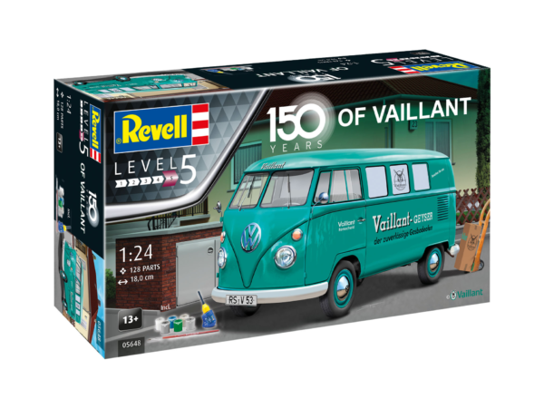 Revell VW T1 Bus 150 Years of Vaillant 1/24 Scale 05648 Gift Set